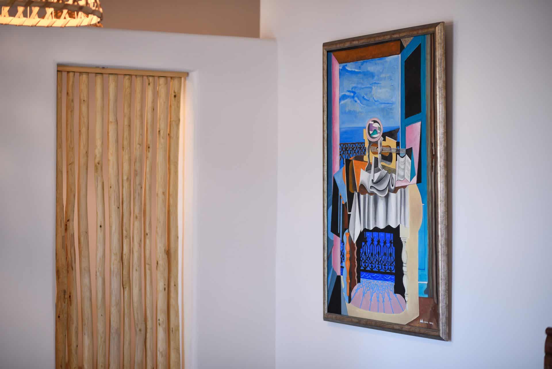 Elegant master suite with plunge pool in the Cyclades, featuring contemporary decor and scenic views.