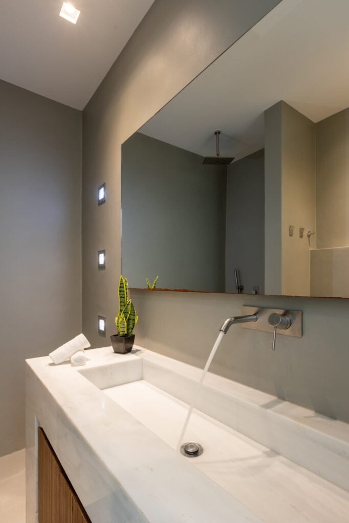 Indoor pool with sleek design and calming ambiance at Heavens Edge Villa. Perfect for relaxing stays.