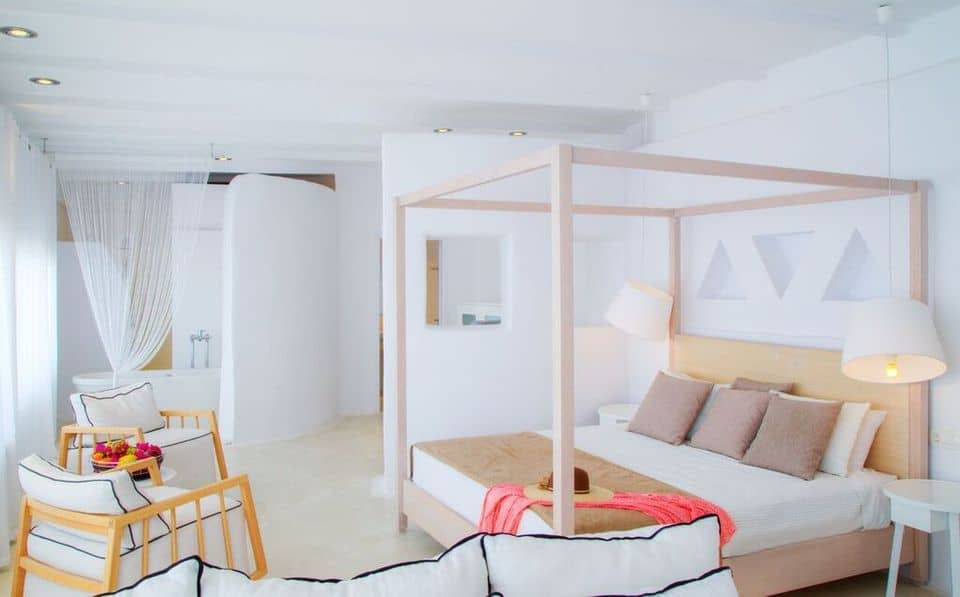 Sea view from Notos Suite at Mr and Mrs White Hotels Cyclades.