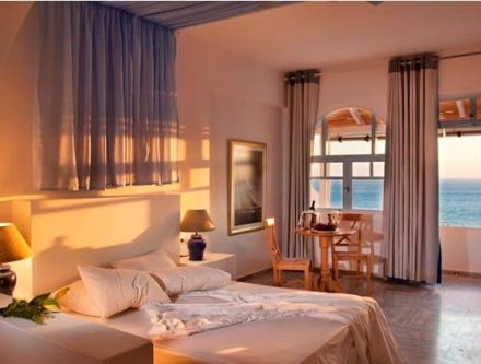 Senior Suite Sea View with panoramic ocean views at Mr and Mrs White Hotels Cyclades.