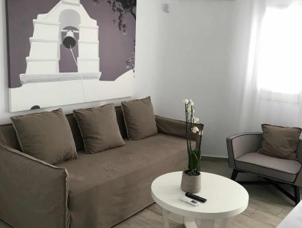 Deluxe Classic Room with surrounding scenic views at Mr and Mrs White Hotels Cyclades.