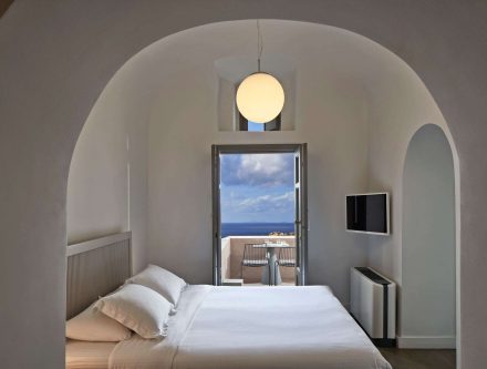 Elegant Jetted Tub Suite with Sea View.