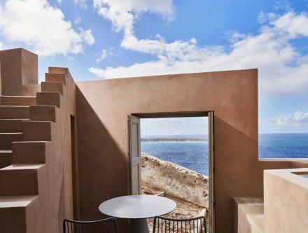 Sea view from the jetted tub suite at Mr and Mrs White Hotels Cyclades.
