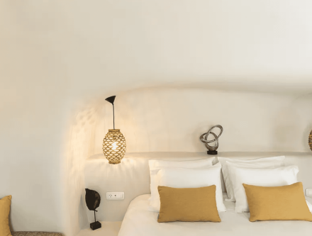Junior Suite with indoor jetted tub at Mr and Mrs White Hotels Cyclades.